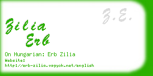 zilia erb business card
